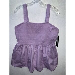 NWT Junior XL Derek Heart Lavender  Tank Top Baby Doll Y2K Orchid Bloom